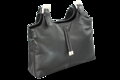 Čierna dámska kožená zipsová kabelka 212-7019-60