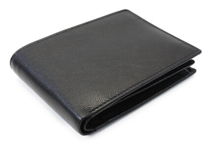 Čierna pánska kožená peňaženka 513-7540-60
