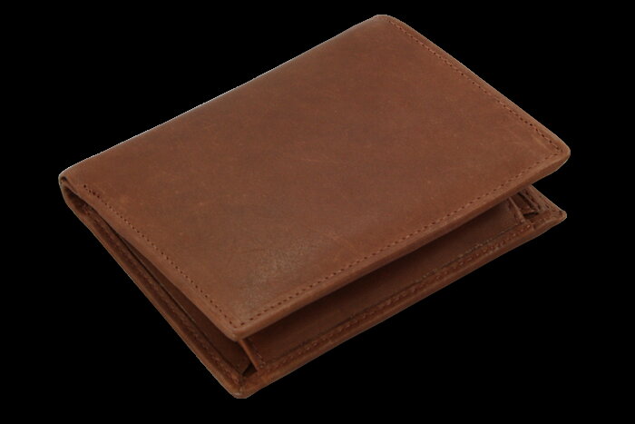 Tmavo hnedá pánska kožená peňaženka - dokladovka 514-3220-47